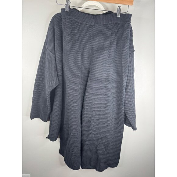 NEW Free People FP Beach Hailee Sweater Top & Pants Set Waffle Knit Size M Black - Picture 7 of 7